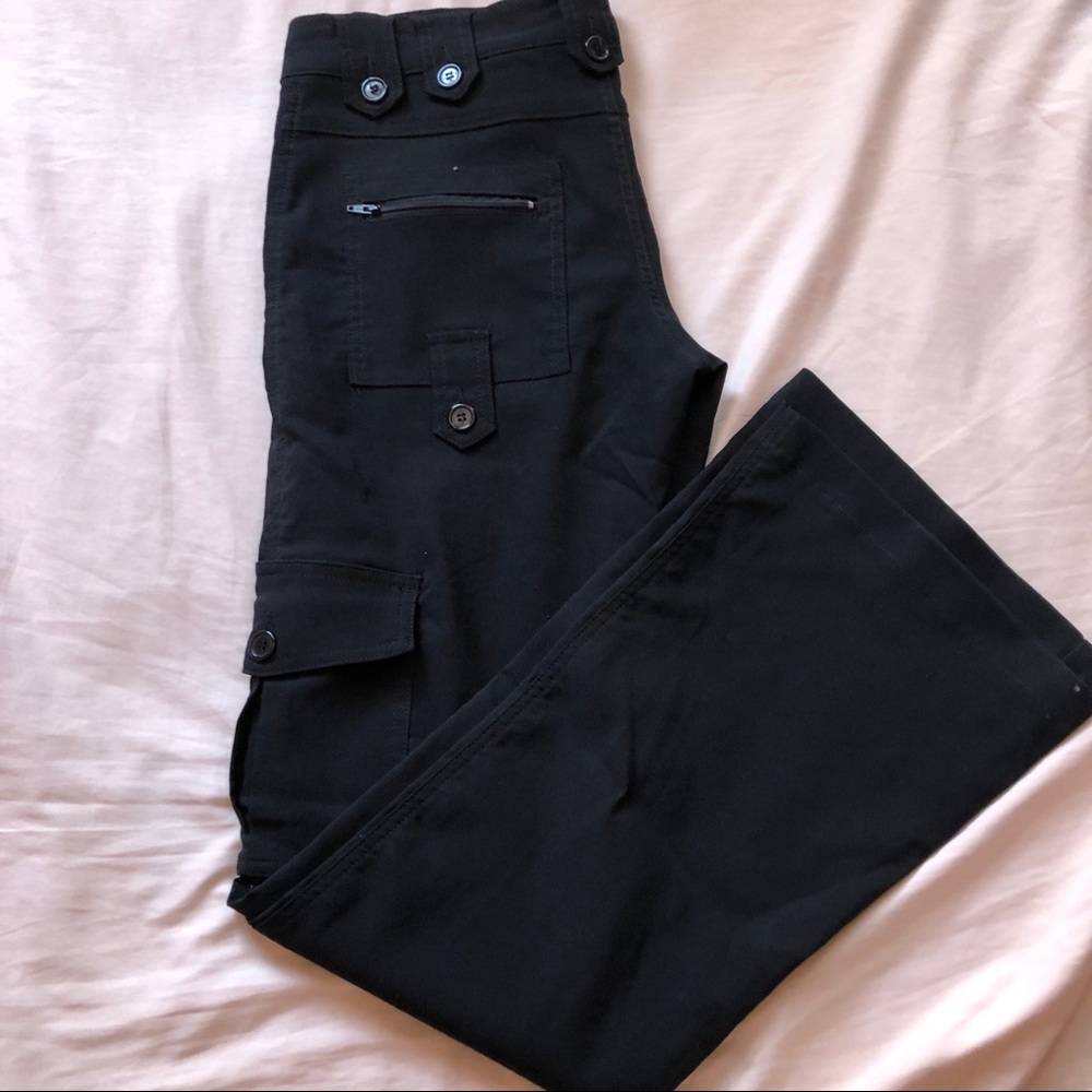 Black Wide Leg Flare Pants